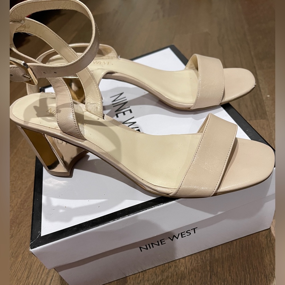 Nine West strappy sandals - bone 8.5